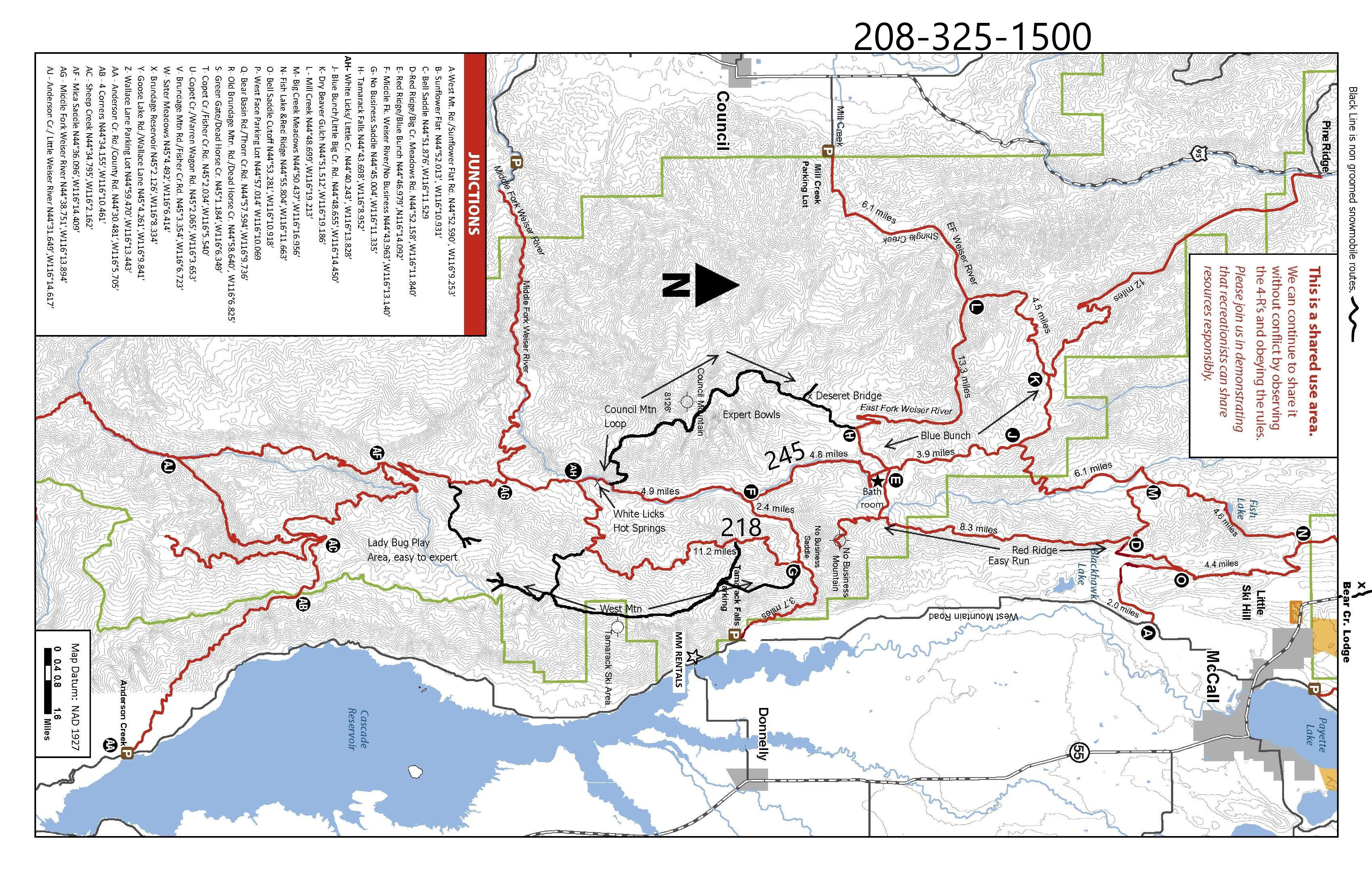 Winter Travel Map - Donnelly Map